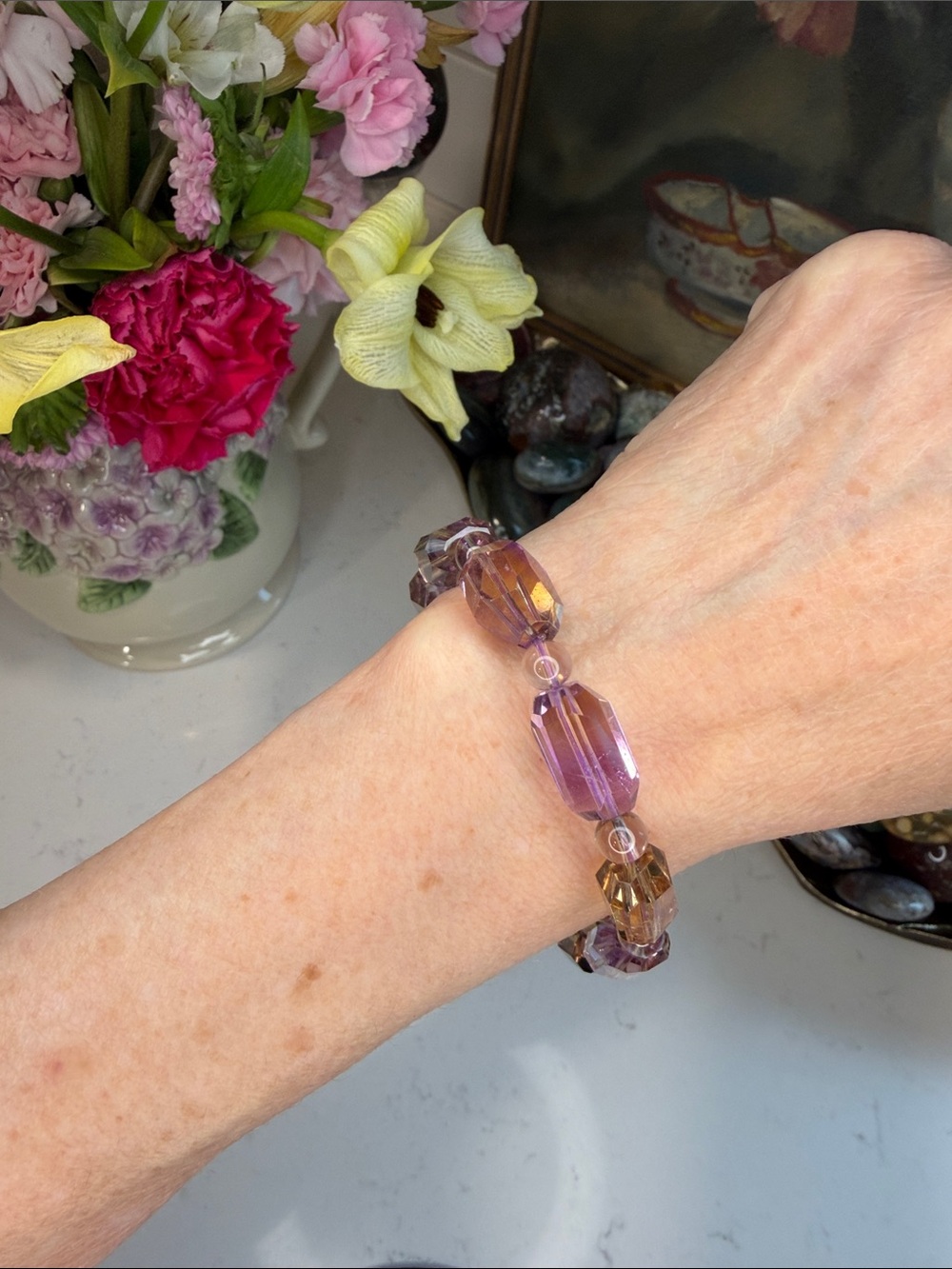 HQ Faceted Ametrine Bracelet: B1233 - Picture 3 of 5